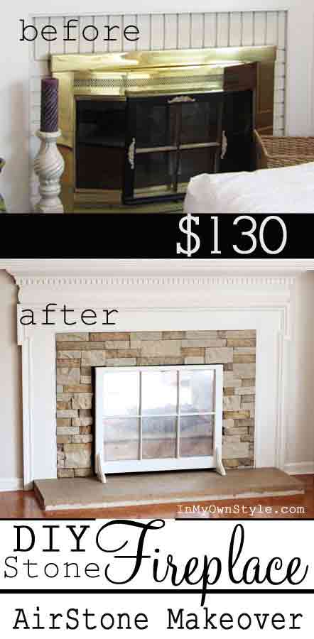 Airstone-Fireplace-Makeover