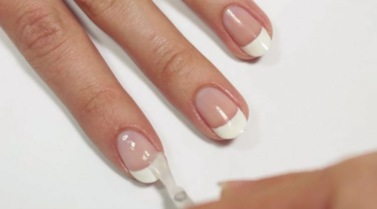 How to do french manicure without strips